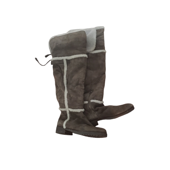 Frye Tamara Shearling Lined Over the knee Boots grey Size 8 - Picture 4 of 9
